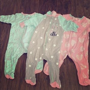 Bundle of 3 Footie Baby Sleepers